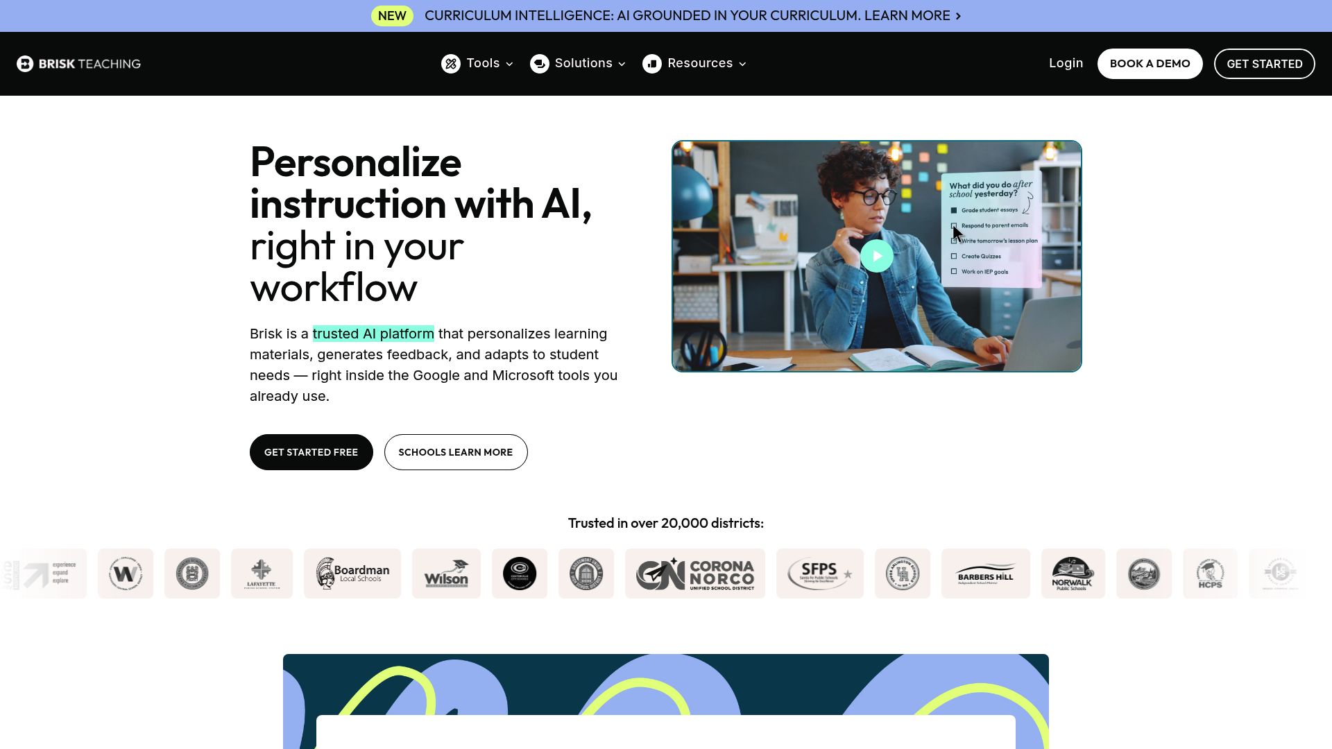 Brisk Teaching pricing page