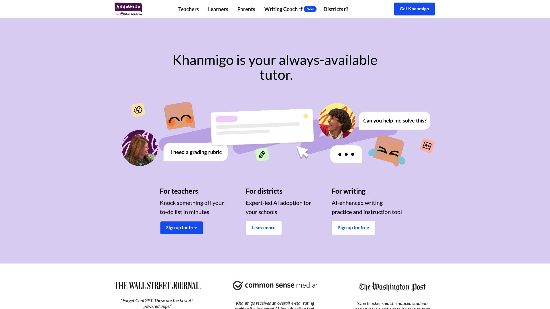 Khanmigo pricing page