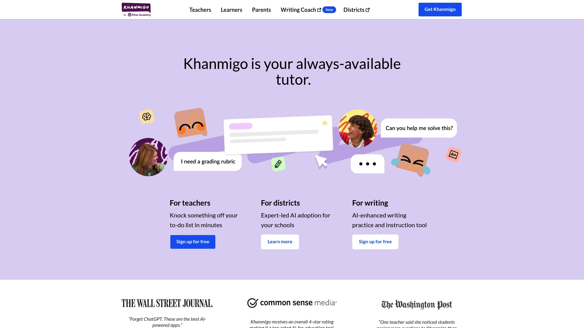Khanmigo interface