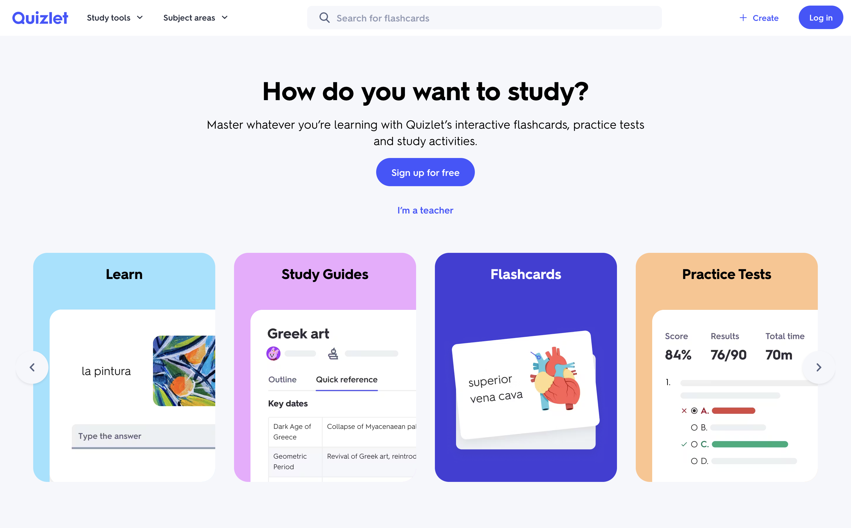 Quizlet Live interface